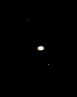 Jupiter with its Four Galilean Moons (Europa, Io, Ganymede, and Callisto)